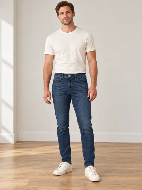 Madewell Men’s Athletic Slim Jeans Dark Wash COOLMAX Stretch Denim 30x32