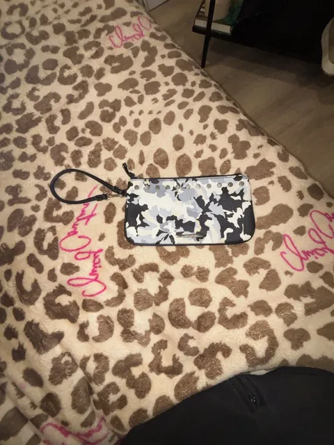 Nine West Floral Camo Wristlet Wallet