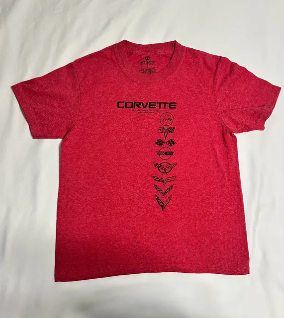Corvette National Corvette Museum T-Shirt Size Youth S Red