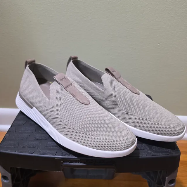 Wolf & Shepard SwiftKnit Slip-On Sneakers Taupe