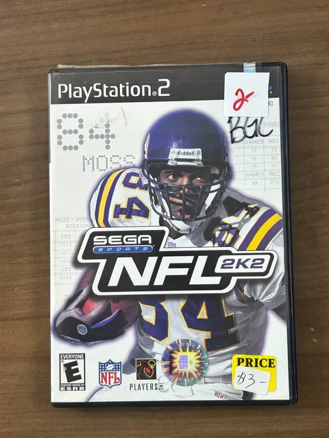 NFL 2K2 PS2 2001 Sega Sports PlayStation 2 CIB Manual Registration Card