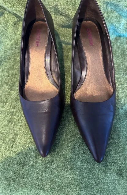 Connie Pointed Toe Heels Brown Pumps