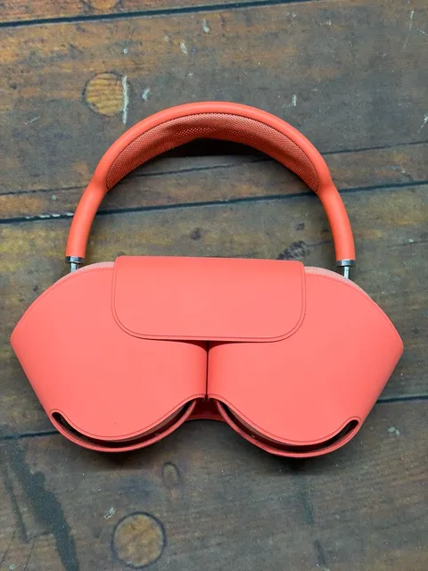 Apple AirPods Max Wireless Over-Ear Headphones Orange With Case parts repairs 