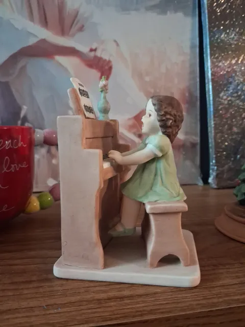 Bessie Pease Gutmann Collectable Girl Playing Piano Porcelain ...,