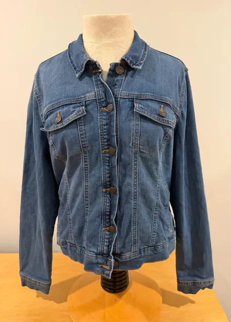 Cottage Core Cloquette Western Social Standard By Sanctuary Denim Jacket 