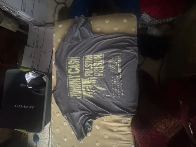 Johnny Cash Folsom Prison T-Shirt XL Gray Graphic Tee