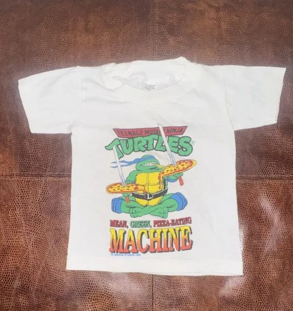 Teenage Mutant Ninja Turtles Graphic T-Shirt Size 4 Vintage 1990