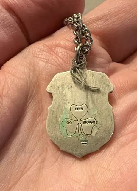 Saint Michael Protect Us Shield Medal Necklace
