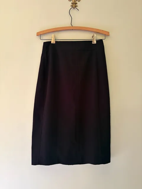Worthington Pencil Skirt Size 2 Black Midi Professional