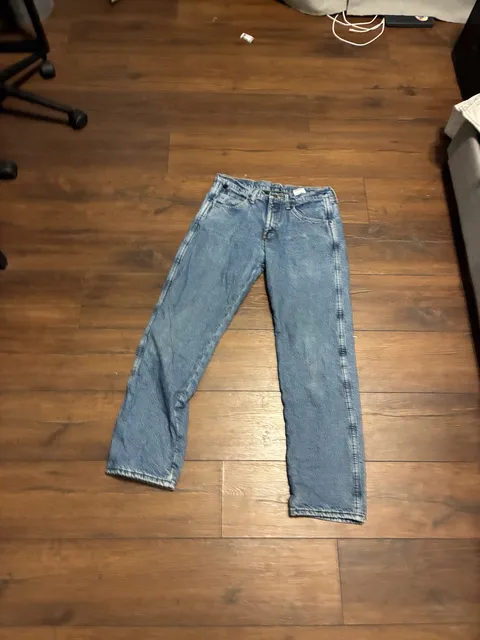 Wrangler Fleece Lined Jeans Blue Denim