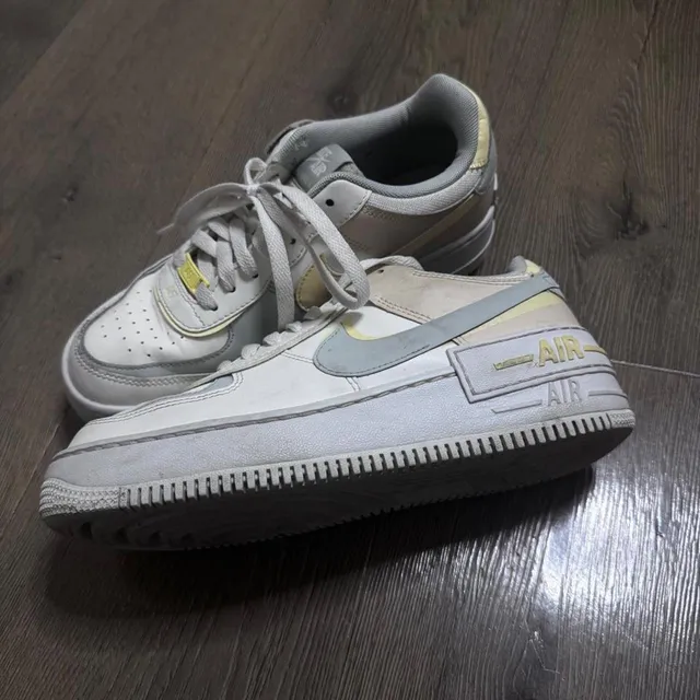 Nike Air Force 1 Shadow US 8 Citron Tint Sail Light Silver