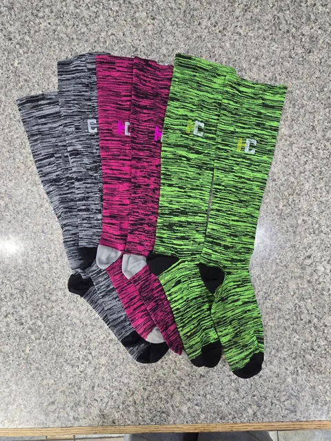 Athletic Compression Socks Multi-Color 3 Pairs