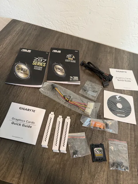 ASUS Z97-A Motherboard Manuals and Accessories Lot
