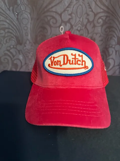 Von Dutch ~ hot pink Hollywood Velvet trucker hat - Limited Edition