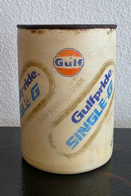 Gulf Gulfpride Single-G Motor Oil Can 522