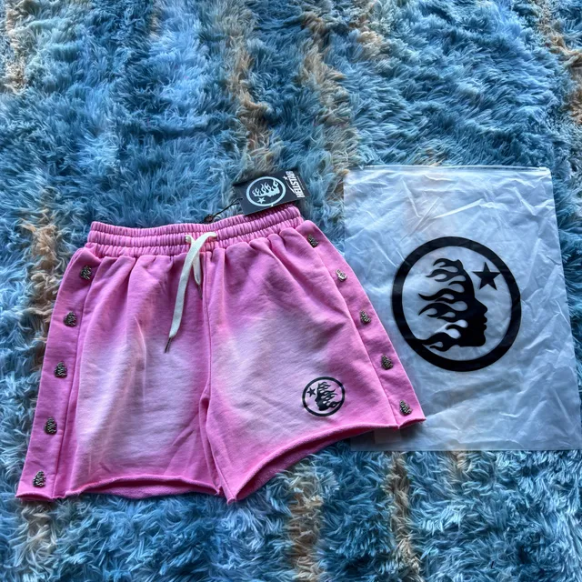 Hellstar Snap Shorts Pink