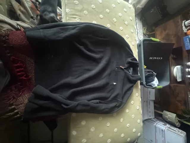 Polo Ralph Lauren Half-Zip Sweater XL Black Cotton