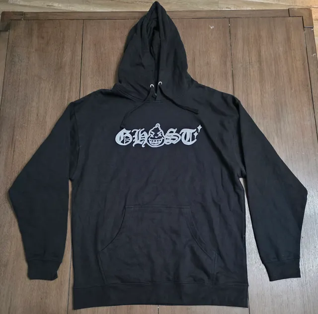 Ghost Hoodie Size XL Black Graphic Pullover