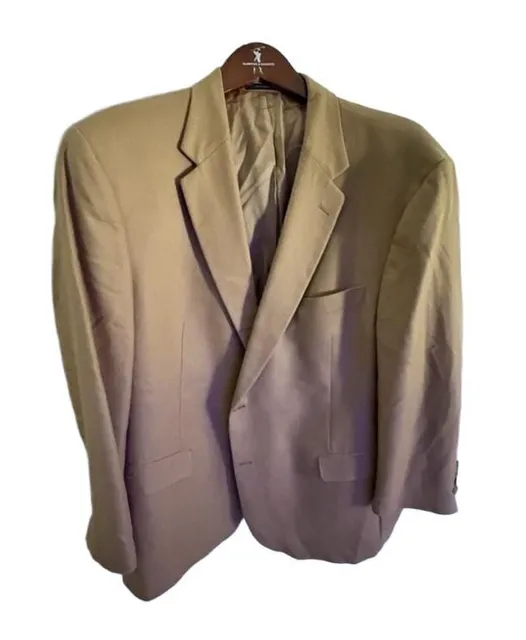 Hart Schaffner Marx Blazer Size 48R Camel Cashmere Loro Piana
