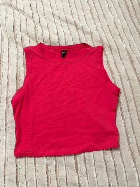 SHEIN Crop Tank Top Size S Pink Sleeveless