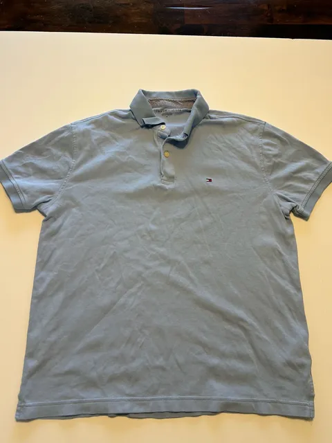 Tommy Hilfiger Polo Shirt Size M Light Blue