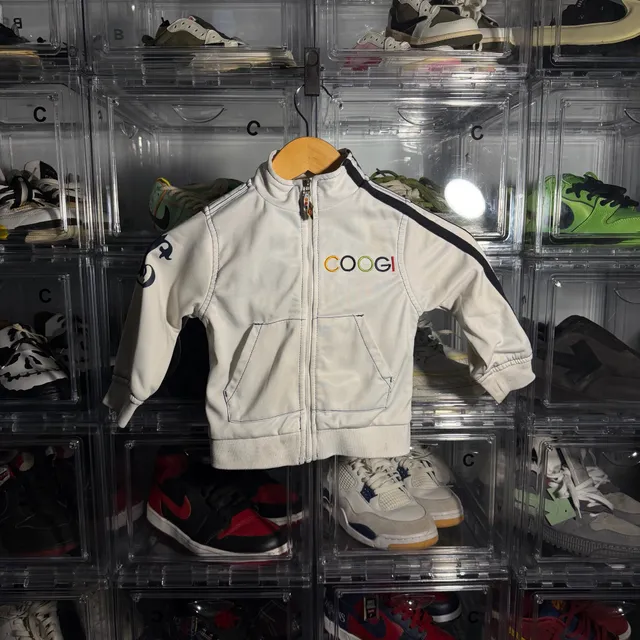 Coogi Full Zip Track Jacket Size 3T White