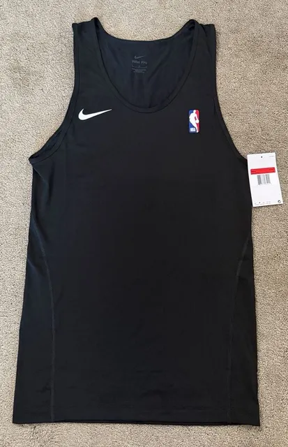 Nike Pro NBA Tank Top Size L Black Athletic Jersey AA0785-010