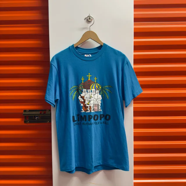 Hanes Limpopo Crazy Russian Folk N Roll T-Shirt Blue