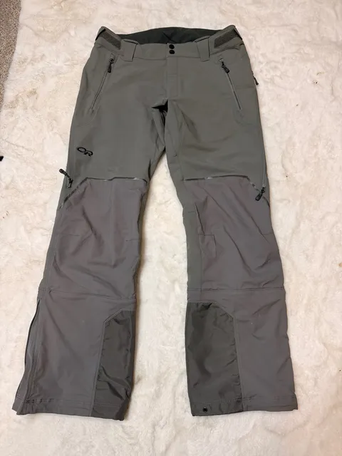 Outdoor Research Trailbreaker Ski Pants Size M Gray