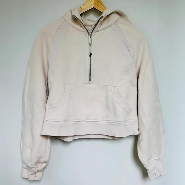 Lululemon Scuba Oversized Half-Zip Hoodie XS/S Beige