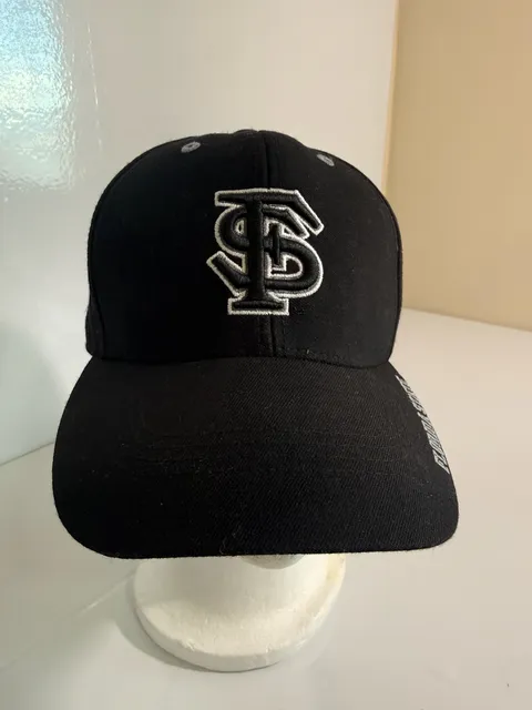 Florida State University Hat Cap Black Embroidered FSU