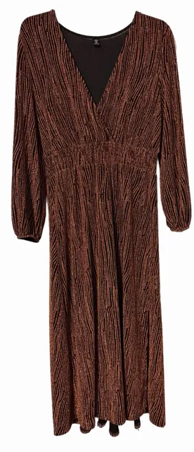 SHEIN Belle Plus Size 1XL Glitter Split Thigh Dress