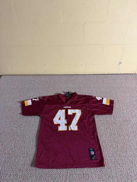 Reebok Washington Redskins 47 Jersey Size Large (14-16) Burgundy