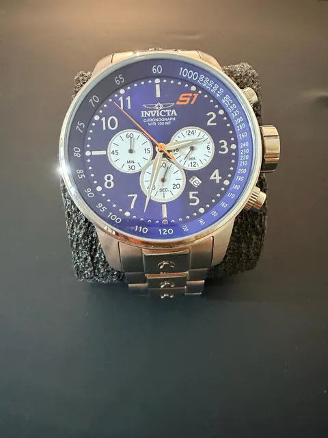 Invicta S1 Rally 23080 48mm Blue Dial Chronograph Stainless Steel Watch