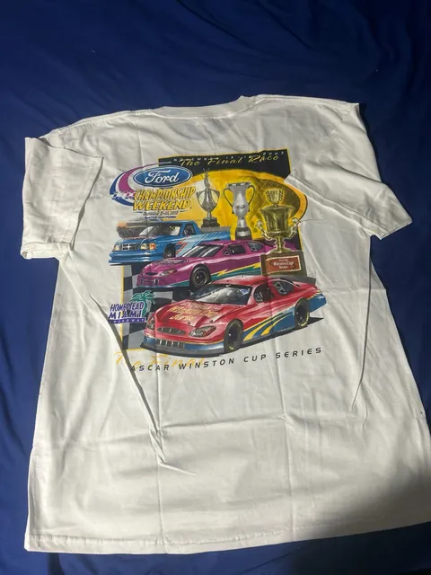 Vintage Nascar Championship Weekend 2003 T-Shirt Size XL White