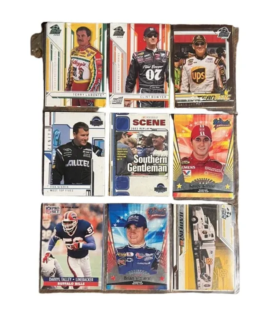 Assorted NASCAR and Football Trading Card Lot