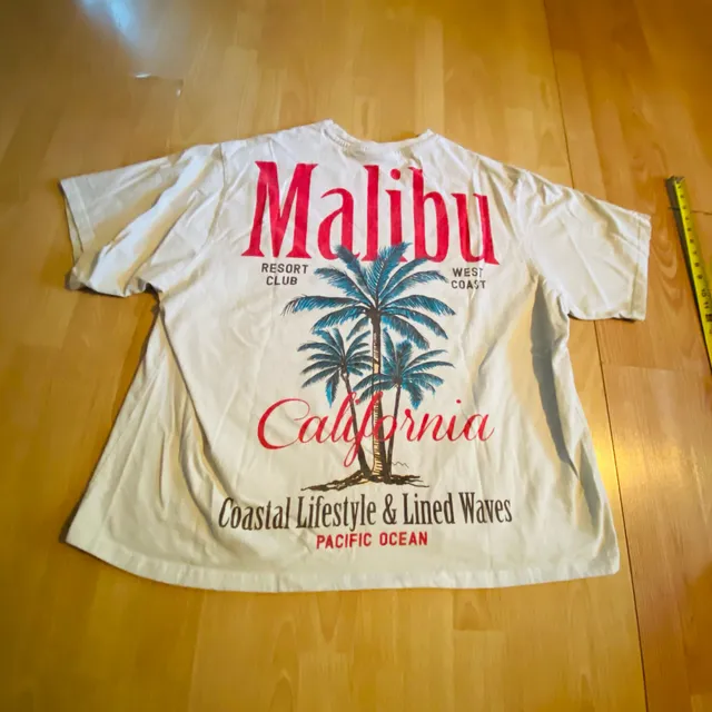 Malibu California T-Shirt Off White Graphic