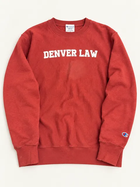 Champion Reverse Weave Denver Law Sweatshirt Size Medium
