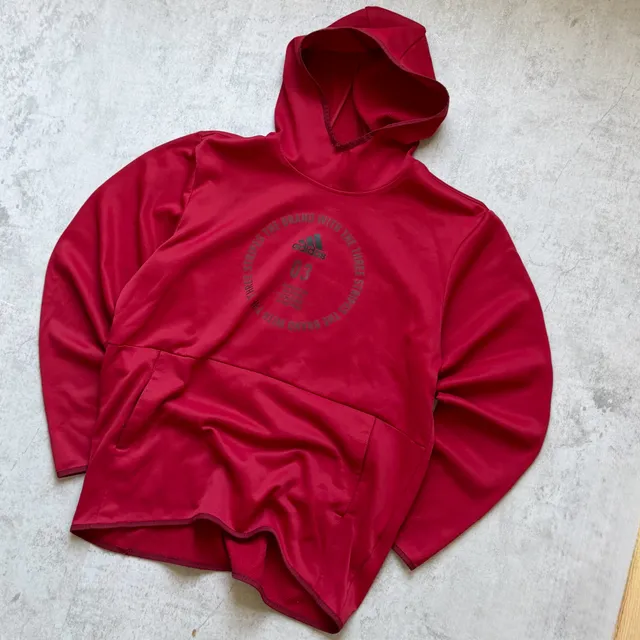 Adidas Red Graphic Hoodie