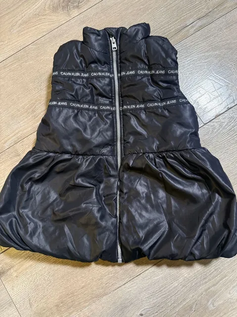 Kids Calvin Klein Jeans Puffer Vest Black Size 4T