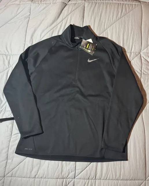 Nike Therma Dri-FIT 1/2 Zip Pullover Size XL Black