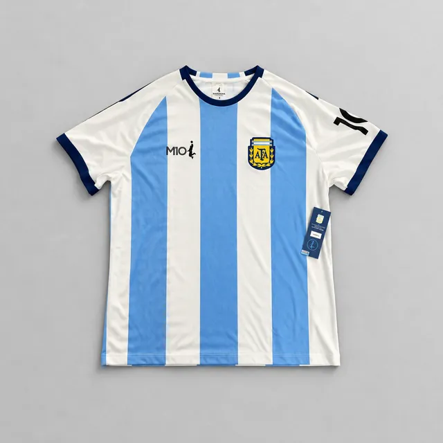 Mascherano M10 Argentina Jersey Size S Blue White