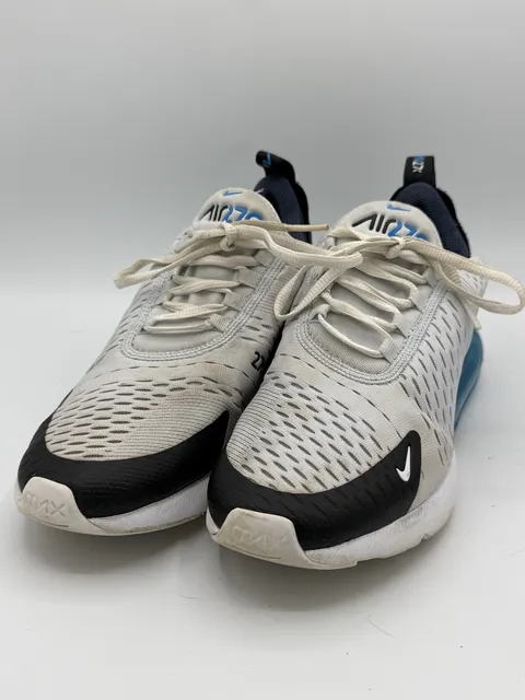 Nike Air Max 270 GS 7Y Football Grey Thunder Blue Sneakers 943345-033