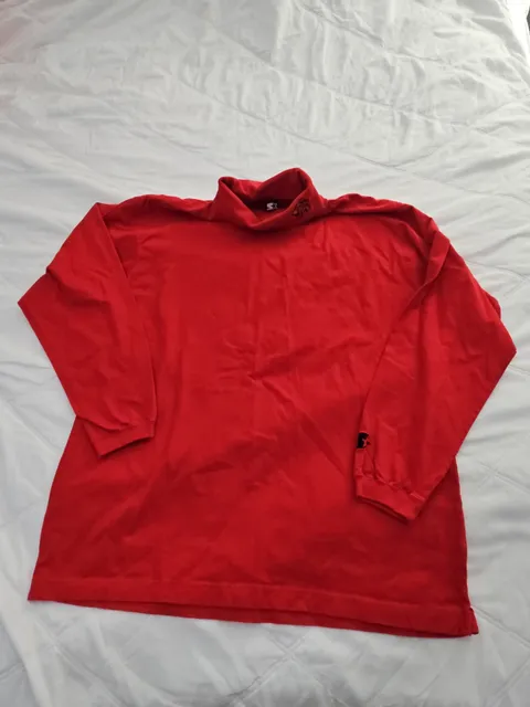 Starter Maryland Terrapins Turtleneck Size L Red