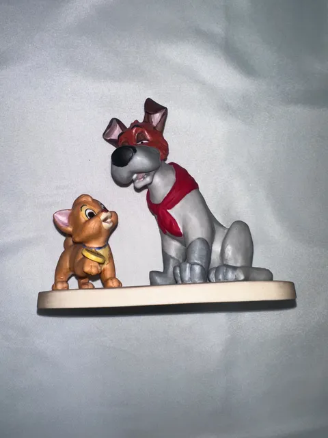 Disney Oliver and Company Dodger and Oliver Figurine