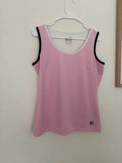 Fila Tank Top Size L Pink Athletic Activewear