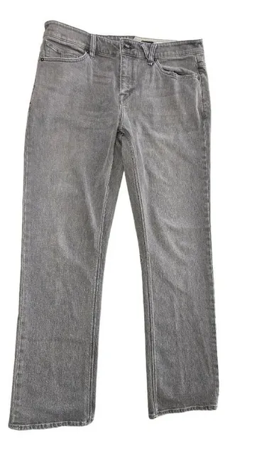 Volcom Solver Modern Straight Jeans Size 36 Gray