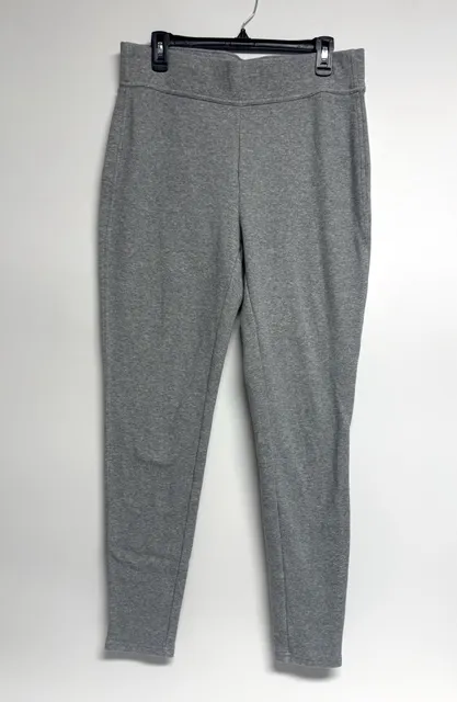 Lands' End Serious Sweats Pants Size Large Gray Cotton Blend