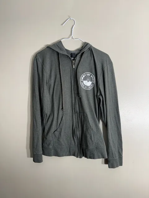 Tultex Jimmy Eat World Zip Up Hoodie Size S Gray Band Merch