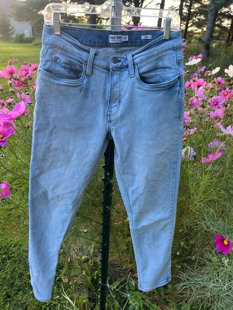 True Craft Slim Jeans 32x32 Light Wash Denim